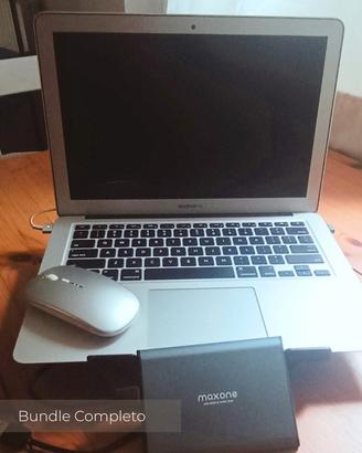 MacBook Air 13" 2017 con mouse e HD esterno 500GB