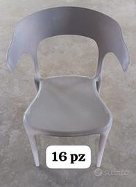 sedia in plastica dura