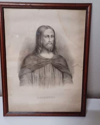 Antica stampa Ottocento  IL "REDENTORE "