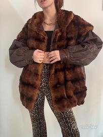 Giacca in pelle e in pellice