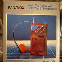 Radio portatile PANAVOX D-18 AM/FM vintage