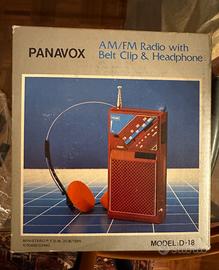 Radio portatile PANAVOX D-18 AM/FM vintage