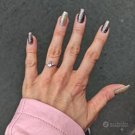 Anello in oro bianco Comete Gioielli