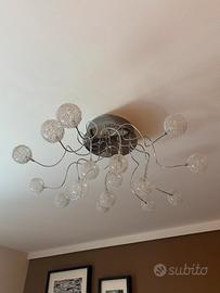 Lampadario moderno con palle vetro