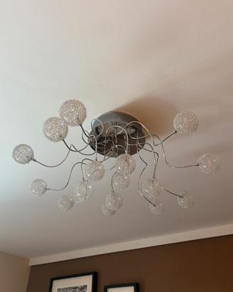 Lampadario moderno con palle vetro