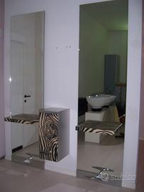 coppia specchi da parrucchiere