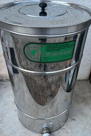 maturatore miele acciaio 200kg con coperchio
