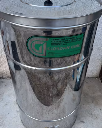 maturatore miele acciaio 200kg con coperchio