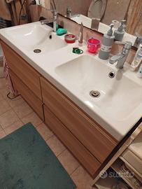 Mobile bagno sospeso 2 lavandini