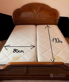 Letto con materassi e rete