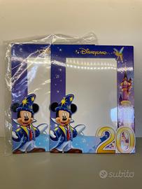 2 cornici foto disneyland 20 anni VINTAGE
