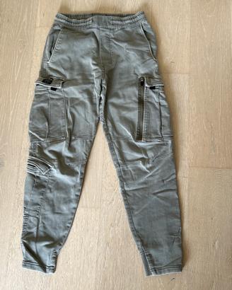 Pantalone Cargo Pull&Bear Grigio/verde