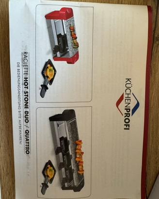 Raclette x4 persone KüchenProfi