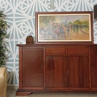 credenza legno arte povera