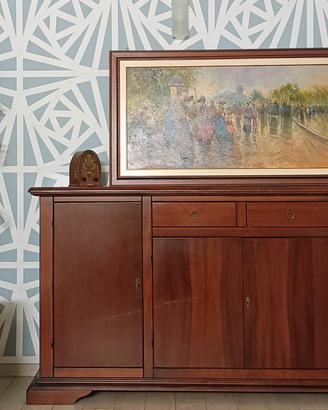 credenza legno arte povera