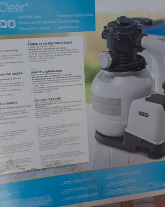 Piscina bestway+pompa sabbia intex sx2100
