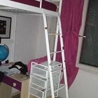 2 letti soppalco ikea, bianchi, no materassi