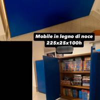 Mobile da salotto/ingresso in legno di noce