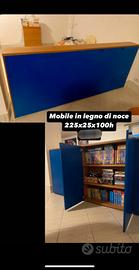 Mobile da salotto/ingresso in legno di noce