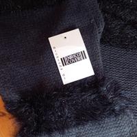 Sciarpa Enrico Coveri nero grigio NEW lana