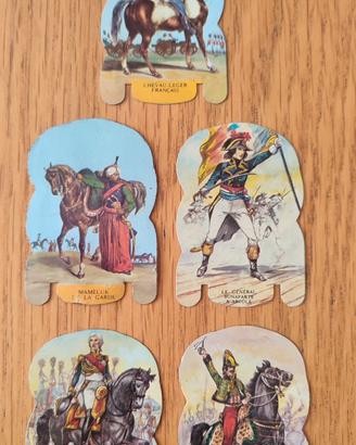 5 figurine in metallo "soldato de l'Empire"