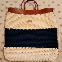 borsa da mare.fatto a mano.