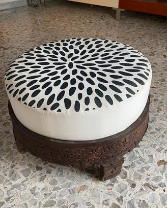 Tavolino pouf macina