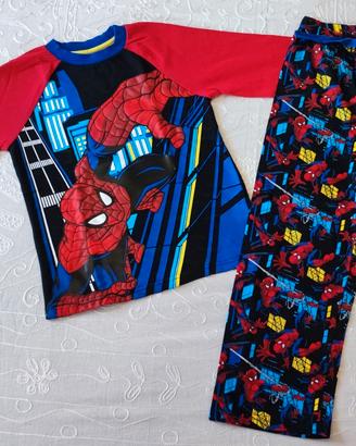 pigiama spiderman 5-6 anni