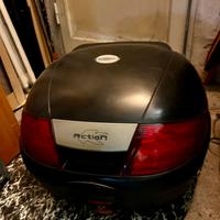 Bauletto moto con piastra e staffe