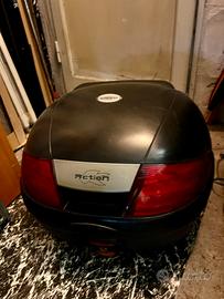 Bauletto moto con piastra e staffe