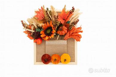 Vertical Fall Centerpiece in Country Chic Style