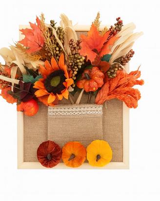 Vertical Fall Centerpiece in Country Chic Style