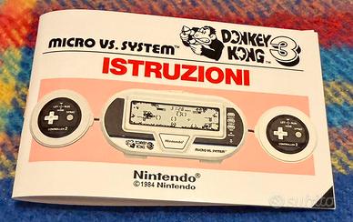 Game & Watch Nintendo Donkey Kong 3 manuale ita