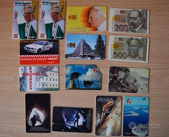 14 carte telefoniche Croazia