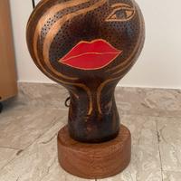 Lampada in zucca artigianale