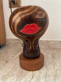 Lampada in zucca artigianale