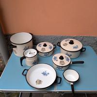 Set pentole smaltate LEONIA Western nuove