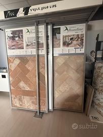 Espositore scorrevole per piastrelle di ceramica