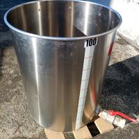Bidone serbatoio acciaio inox 100 lt