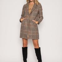 Cappotto Morgan a quadri donna