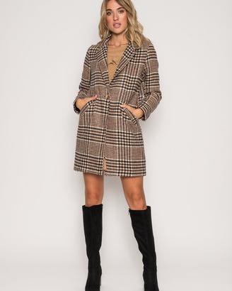 Cappotto Morgan a quadri donna