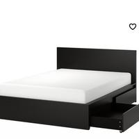 Letto King Size MALM con reti LEIRSUND
