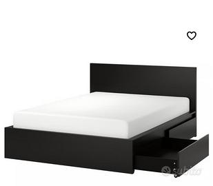 Letto King Size MALM con reti LEIRSUND