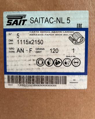Nastri abrasivi "SAIT "per calibratrice