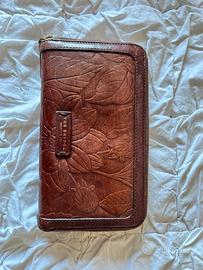 Portafoglio cuoio The Bridge Capraia lungo donna