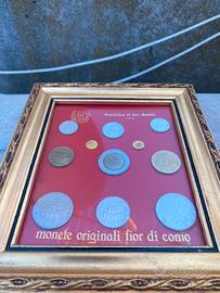Quadro Monete Originali Fior di Conio - San Marino