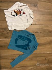 Set 4 maglie maniche lunghe collo alto