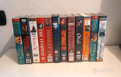 13 film William Shakespeare in inglese VHS