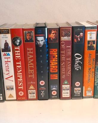 13 film William Shakespeare in inglese VHS