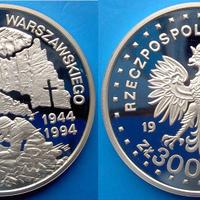 POLONIA 300000 ZL 1994 ARGENTO ONCIA 999 GUERRA